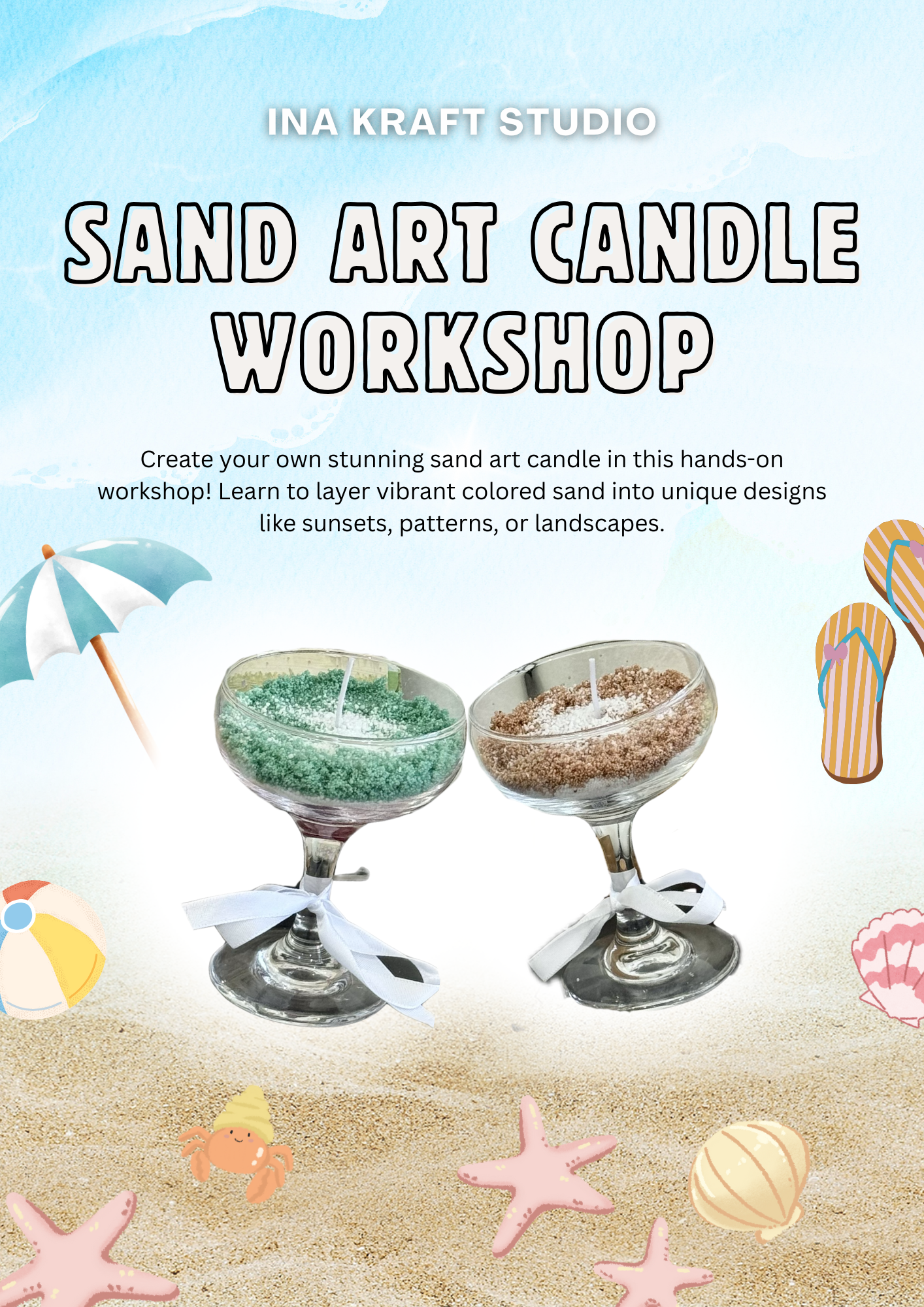 Sand Art Candle
