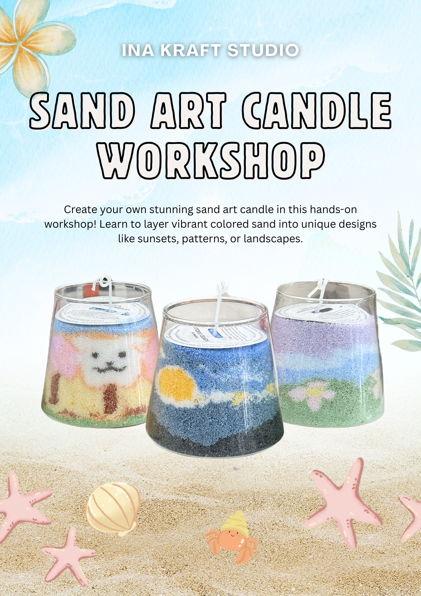 Sand Art Candle